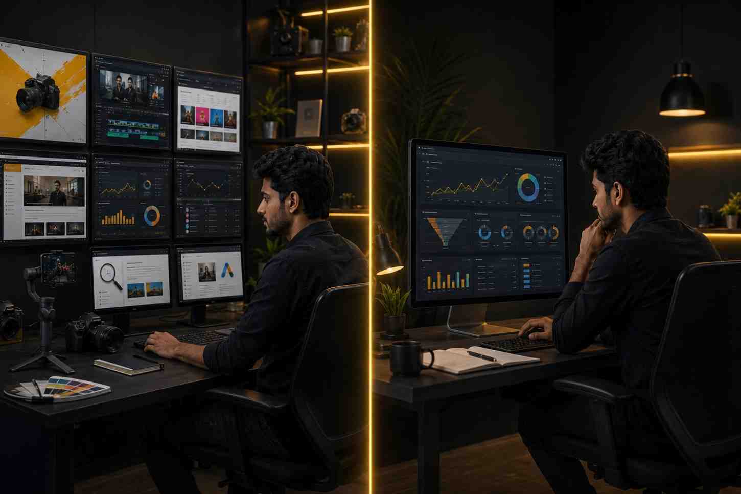 Digital marketing all-rounder compared with a specialist